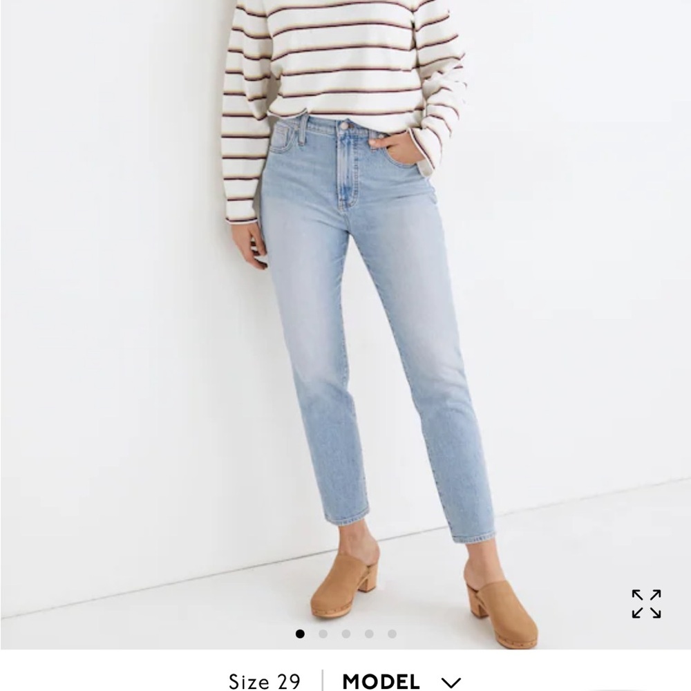 Madewell Perfect Vintage Jean in Fiore Wash Women Size 29 Straight Leg Blue - Picture 2 of 13